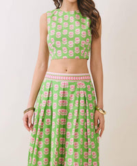 Tcec - Cate Crop Maxi Skirt Set
