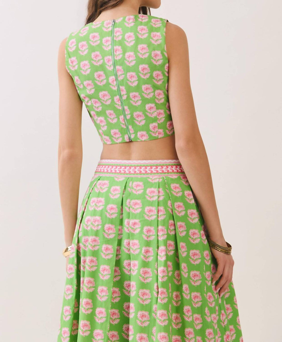 Tcec - Cate Crop Maxi Skirt Set