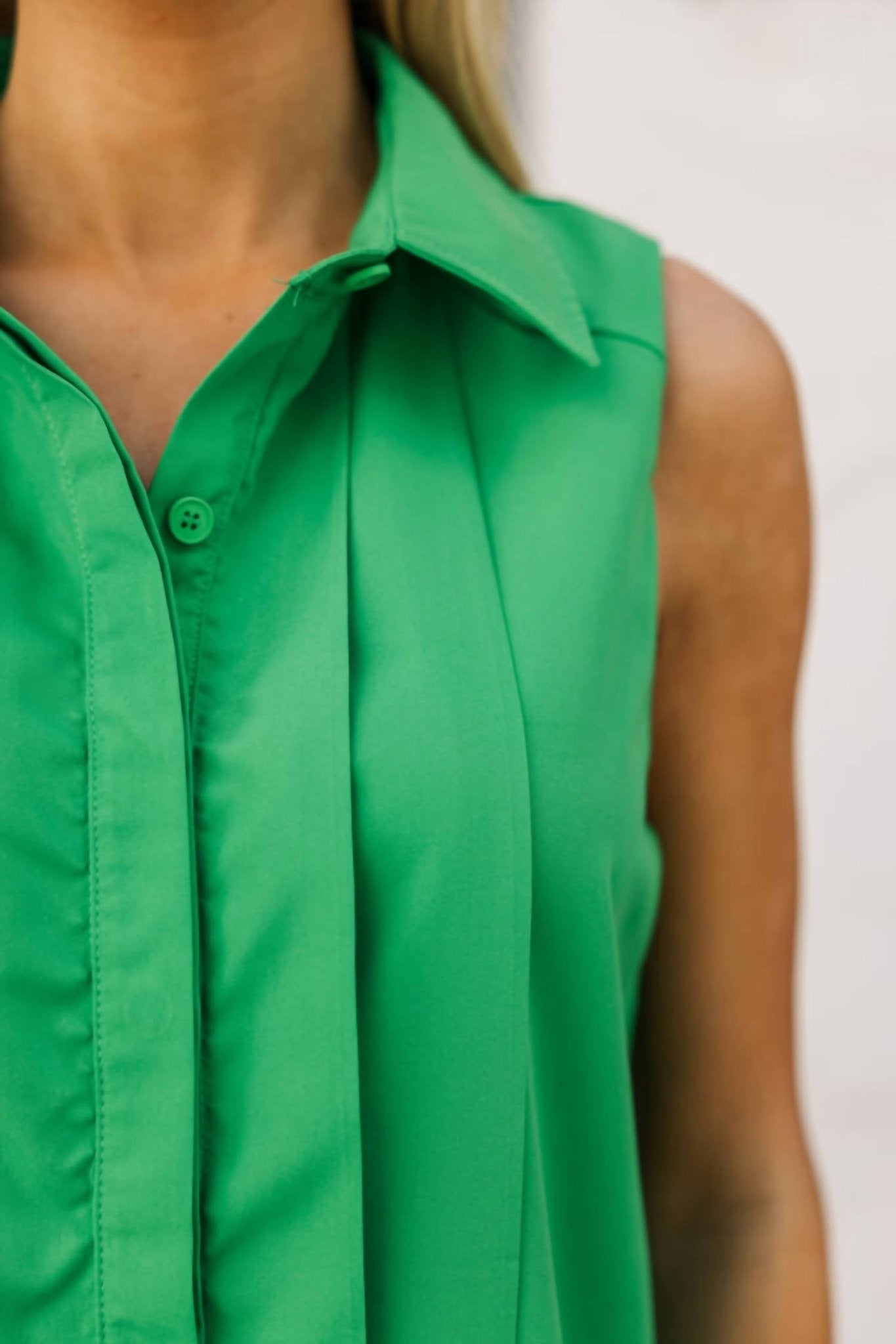 Tcec - Drop Waist Dress - button - down - shirts - clothing - green