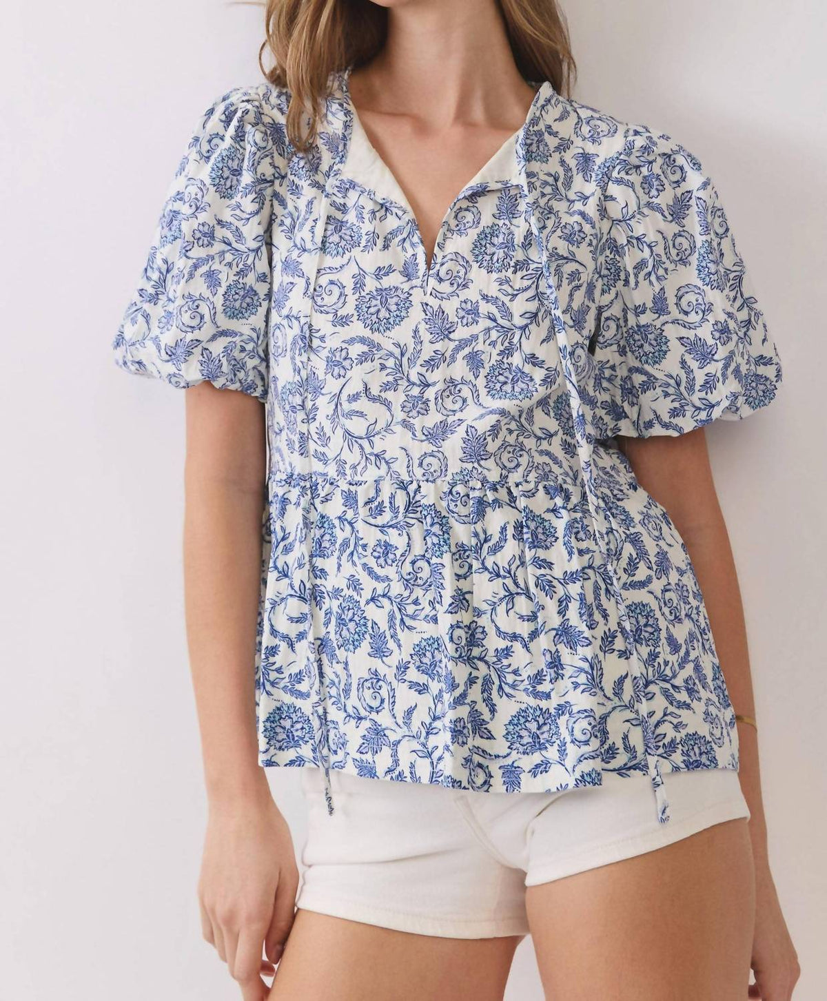 Tcec - Floral Babydoll Blouse