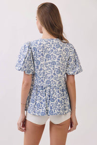Tcec - Floral Babydoll Blouse