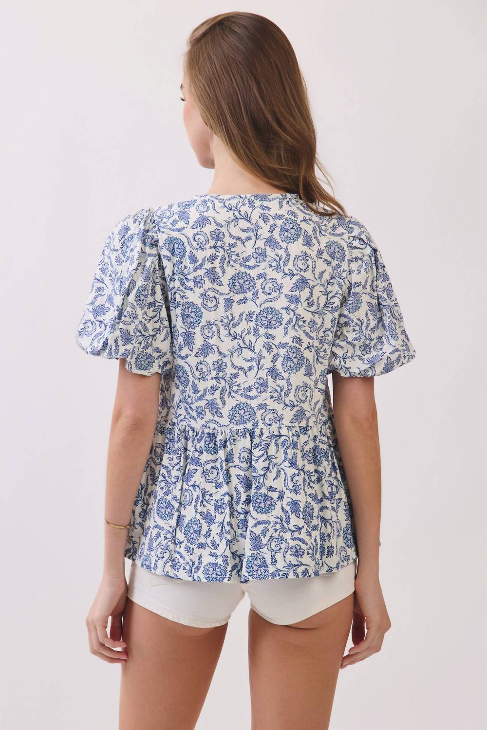 Tcec - Floral Babydoll Blouse