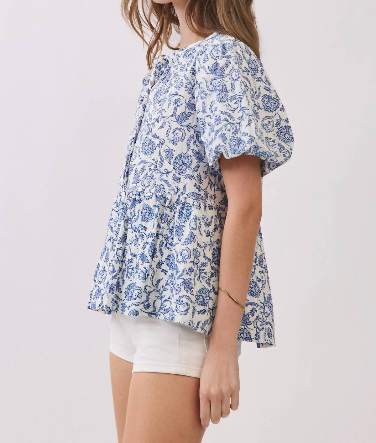 Tcec - Floral Babydoll Blouse