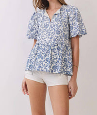 Tcec - Floral Babydoll Blouse