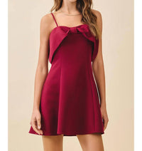 Tcec - Holiday Crush Bow Mini Dress