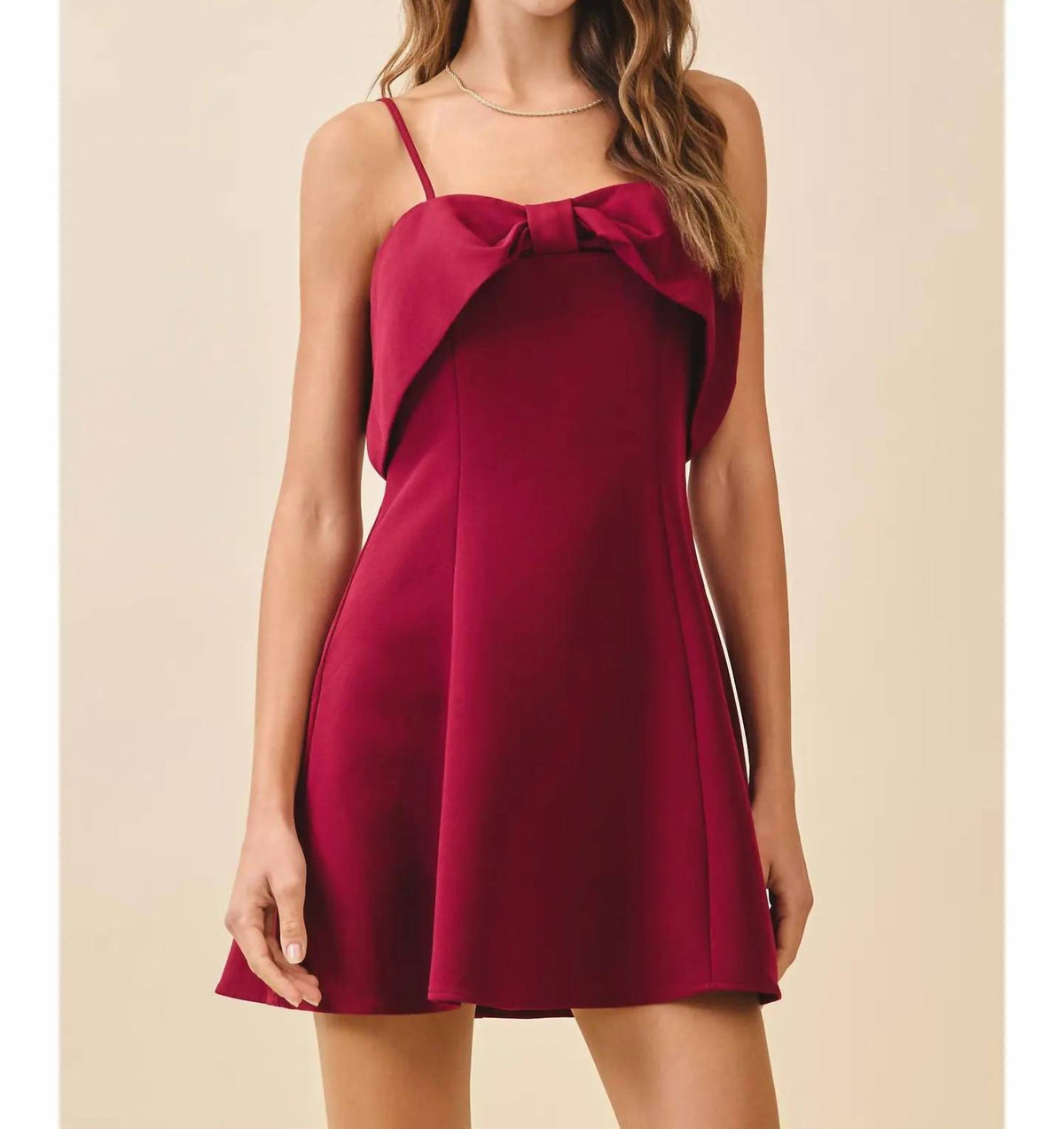 Tcec - Holiday Crush Bow Mini Dress