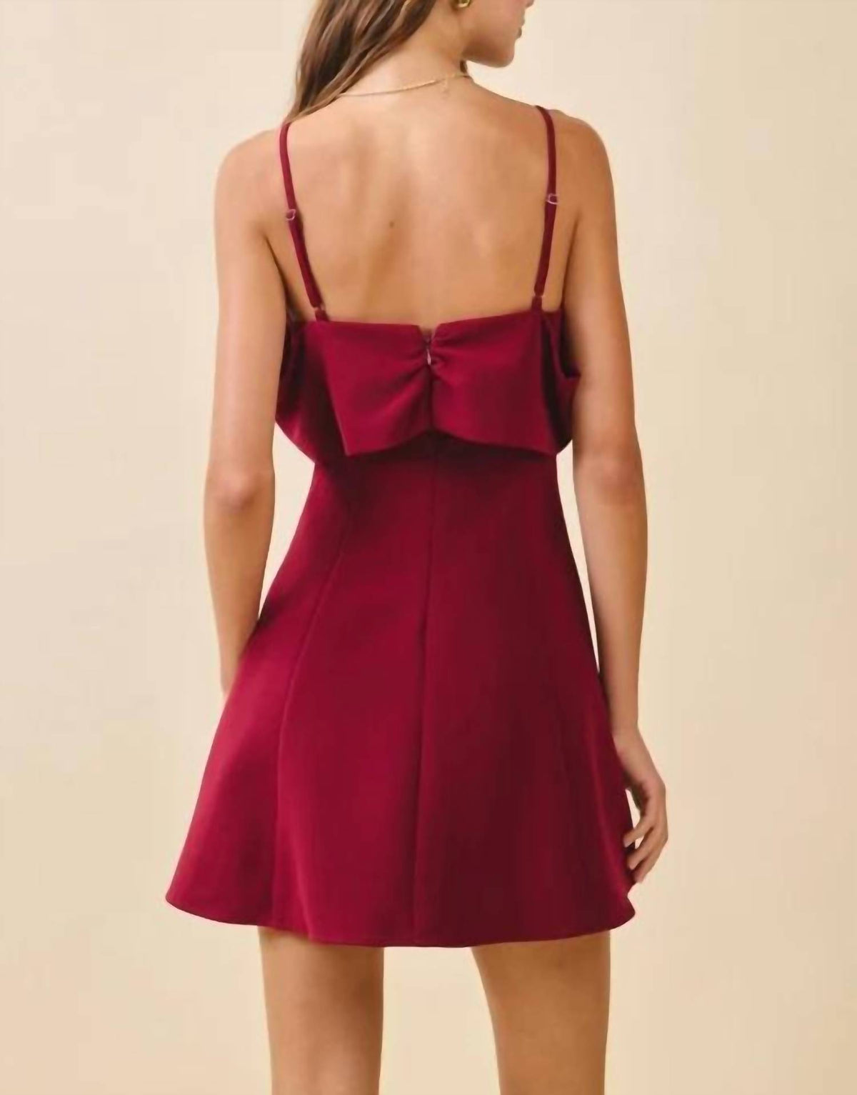 Tcec - Holiday Crush Bow Mini Dress