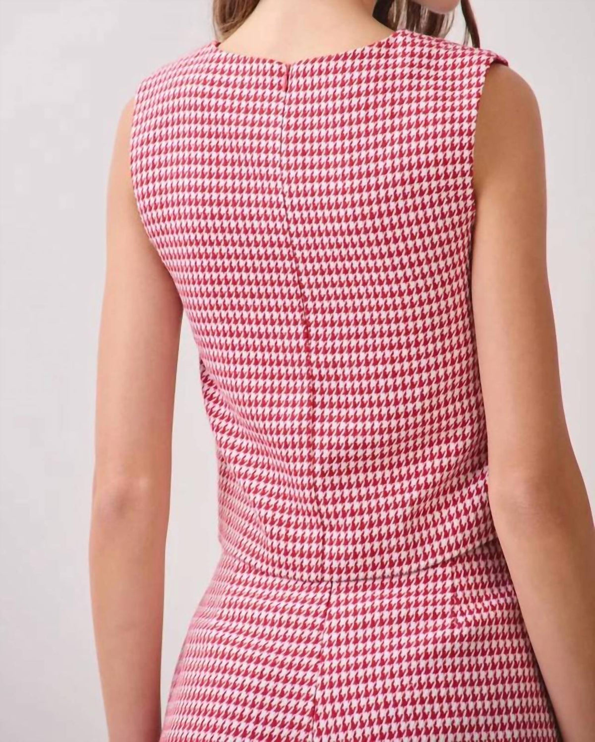 Tcec - Houndstooth Skirt Set