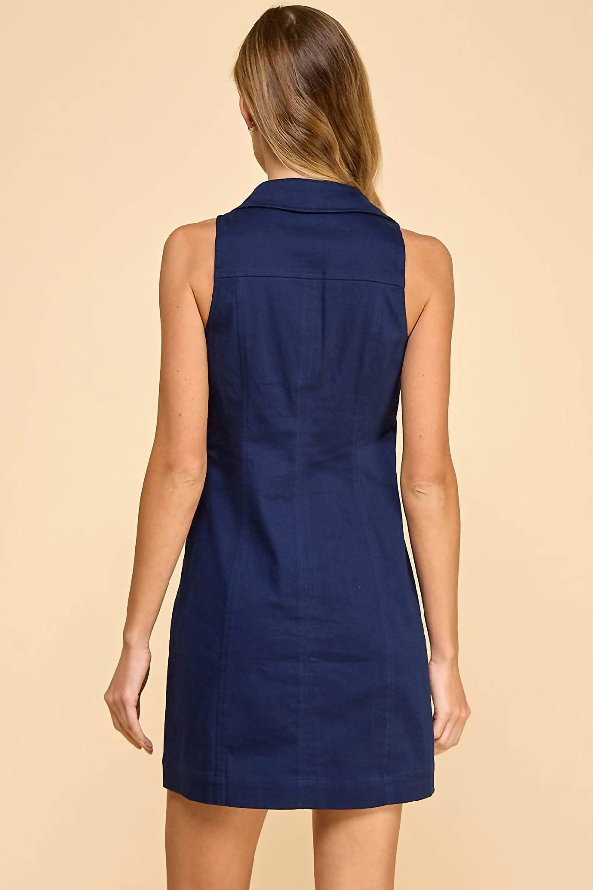 Tcec - Mini Bow Collar Dress