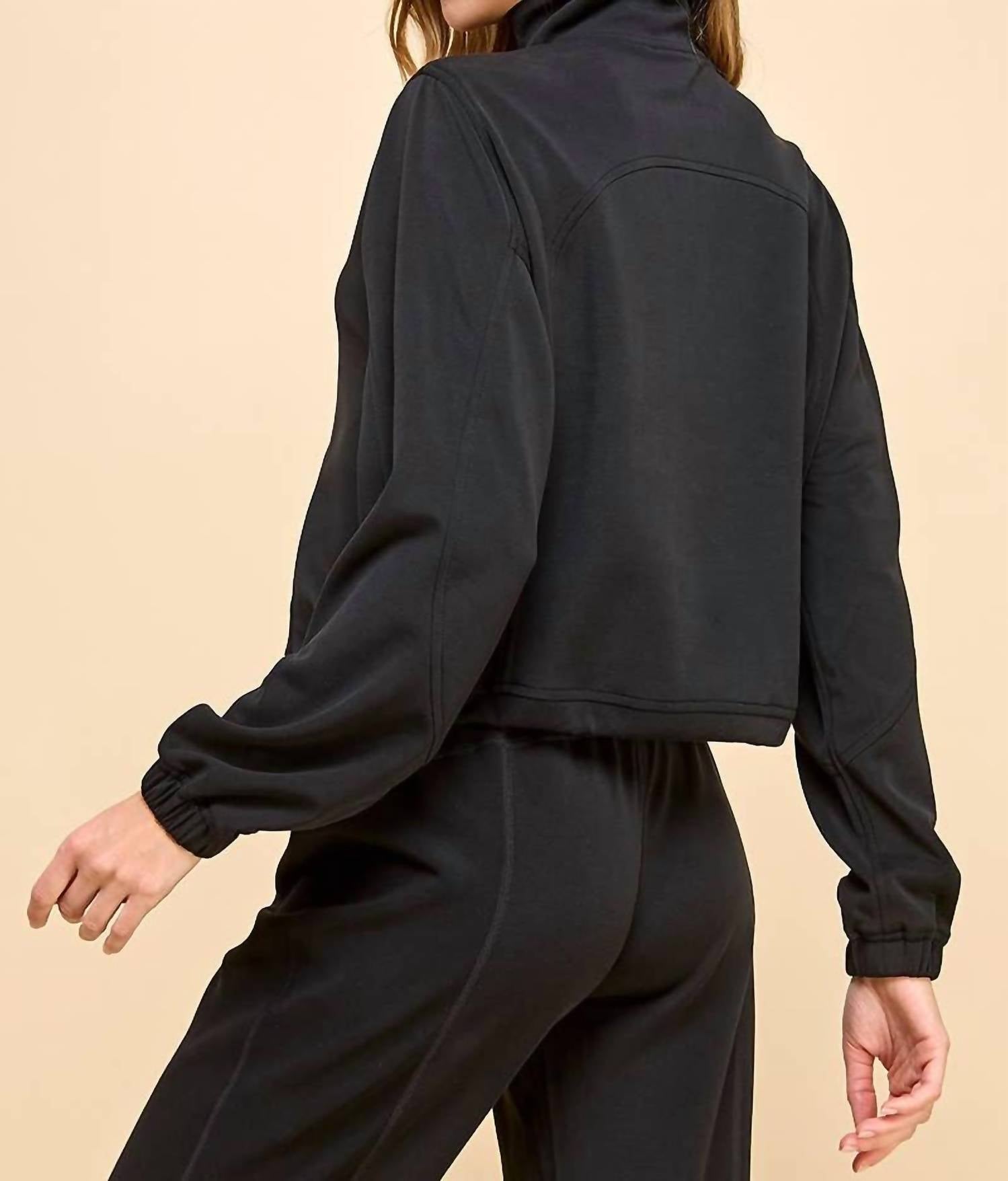 Tcec - Mock Neck Sweatshirt - black - clothing - hoodies