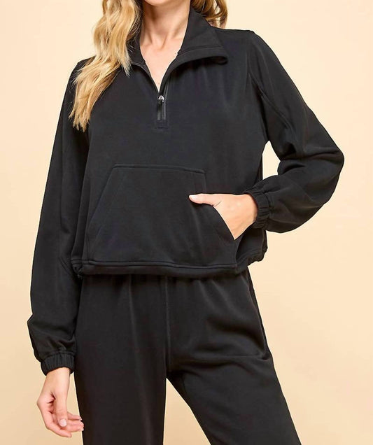 Tcec - Mock Neck Sweatshirt - black - clothing - hoodies