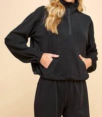 Tcec - Mock Neck Sweatshirt - black - clothing - hoodies