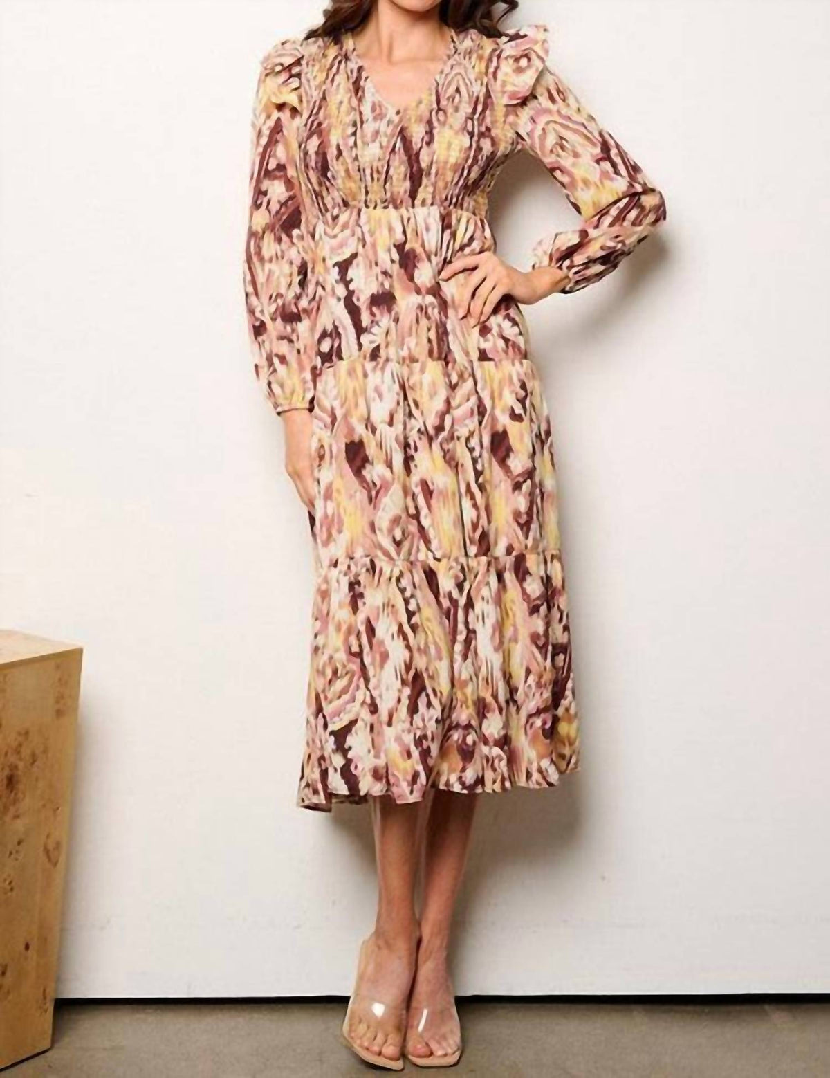 Tcec - Printed Midi Dress