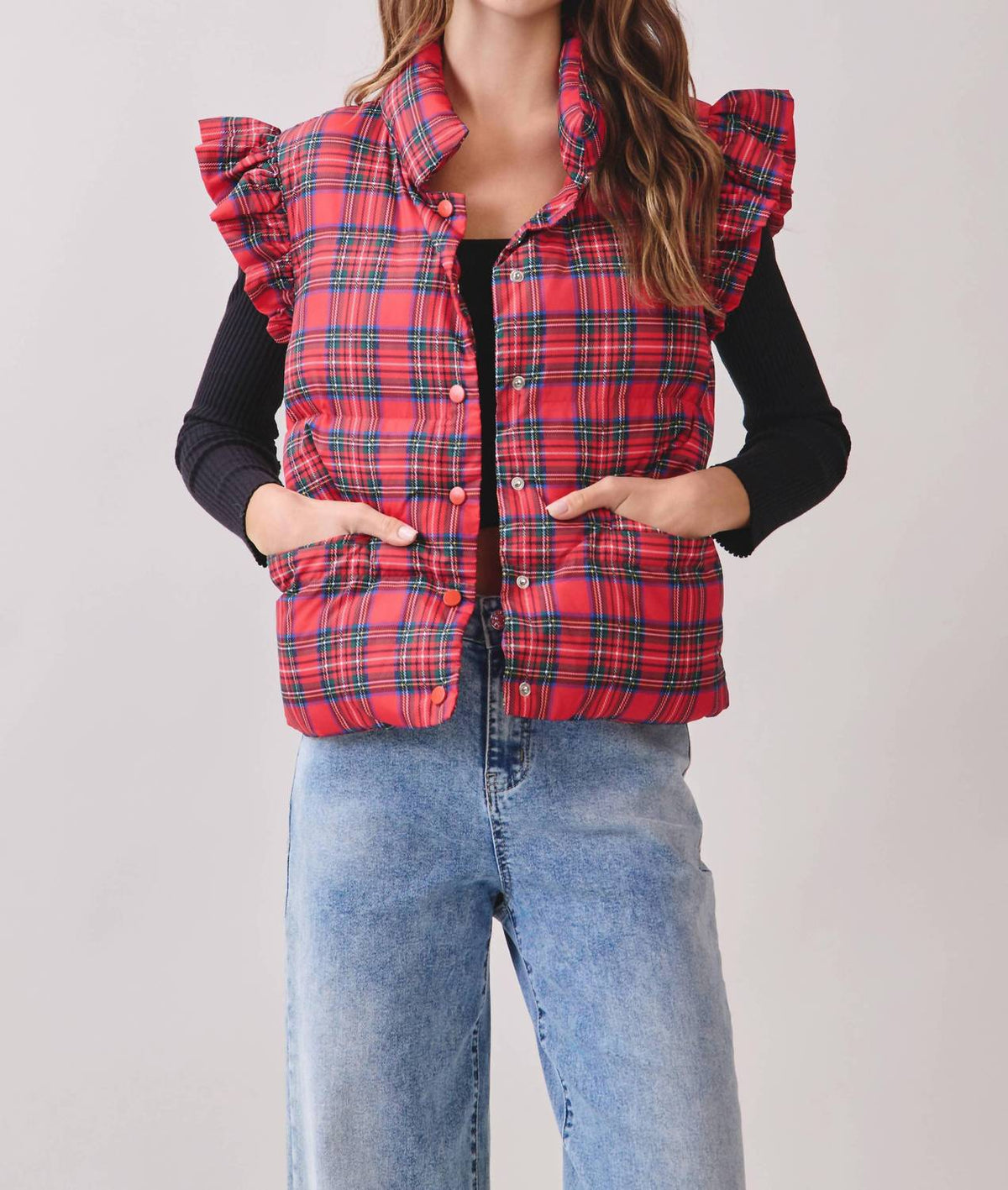 Tcec - Rosalyn Plaid Vest