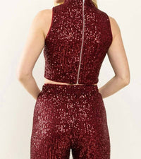 Tcec - Sarah Sequin Crop Top