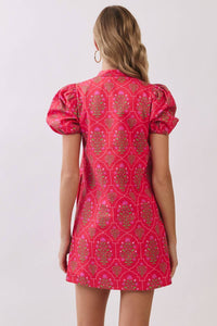 Tcec - Scallops Floral Mini Dress
