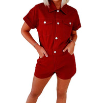 Tcec - Washed Denim Romper
