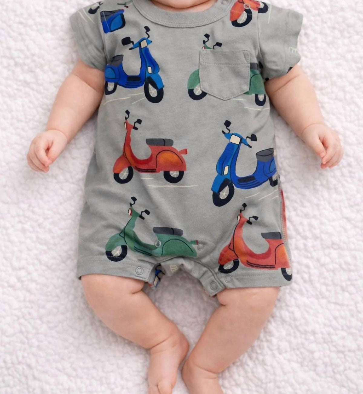 Tea - Baby Boy Vespa Romper