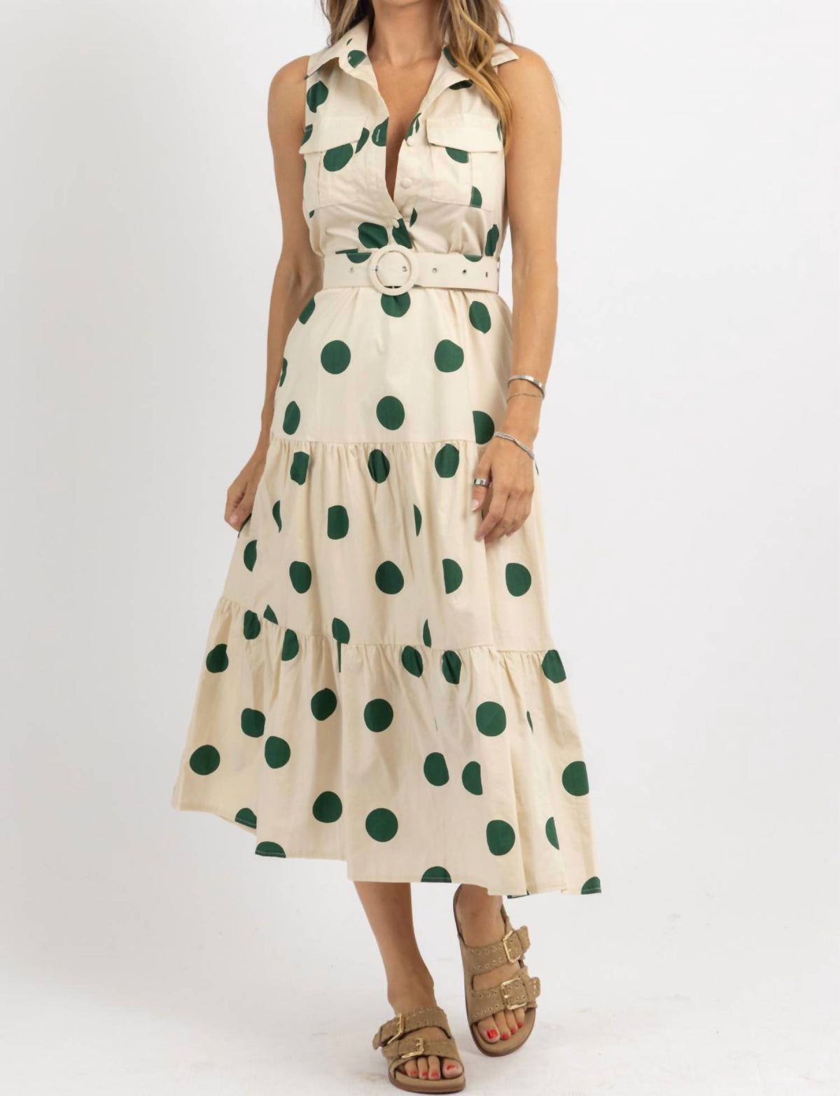 Tea & Cup - Tatum Tiered Midi Dress