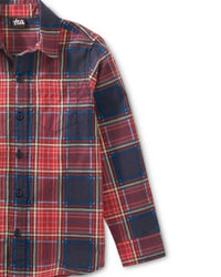 Tea - Kids Plaid Button Up Shirt