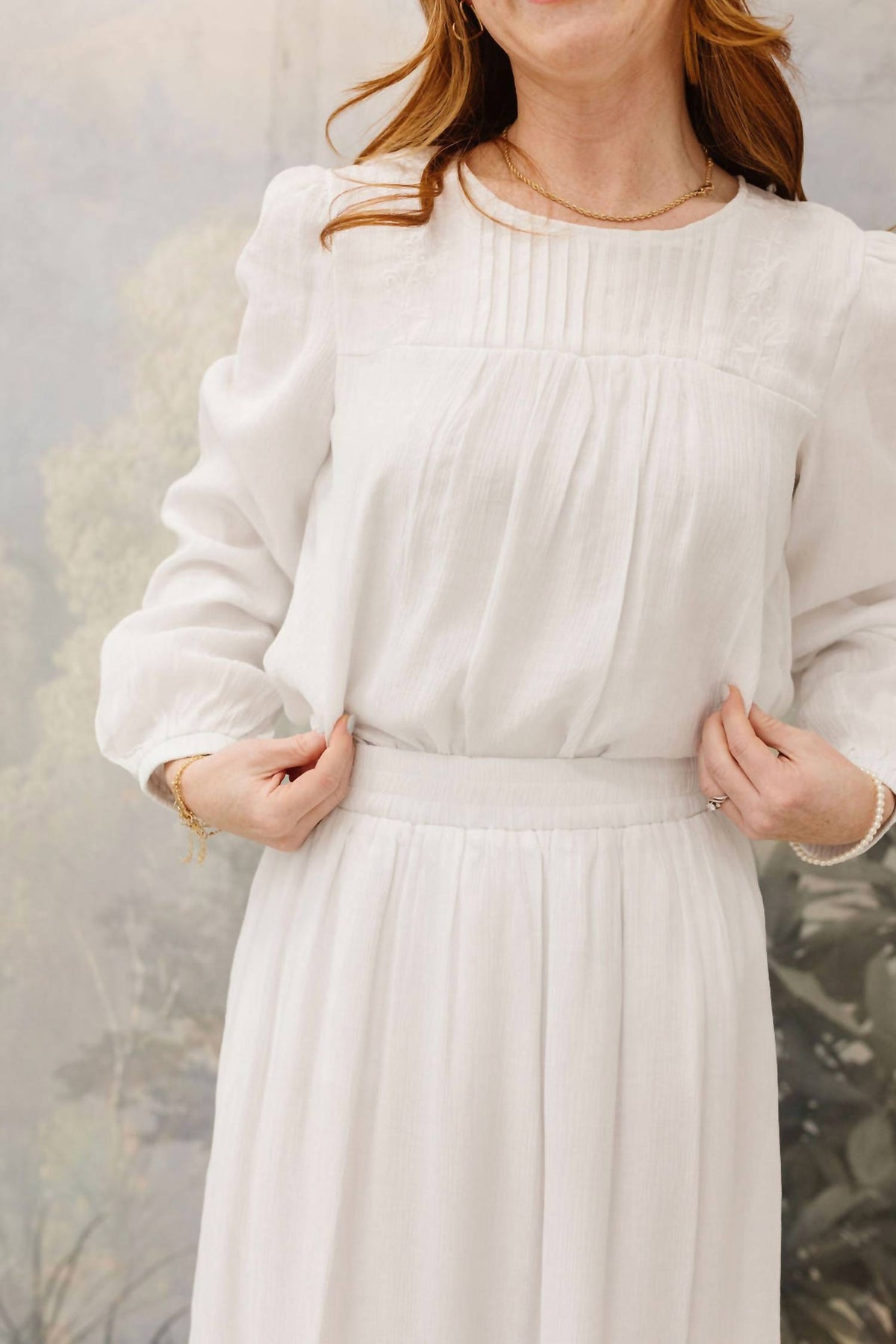 Tea N Rose - Long Sleeve Skirt Set