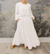 Tea N Rose - Long Sleeve Skirt Set