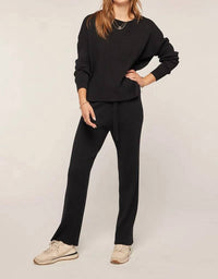 Tea N Rose - Ribbed Crew Sweater