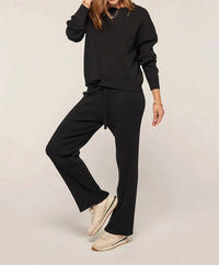 Tea N Rose - Ribbed Crew Sweater
