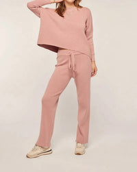 Tea N Rose - Ribbed Crew Sweater