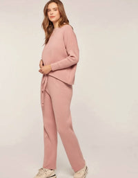 Tea N Rose - Ribbed Crew Sweater