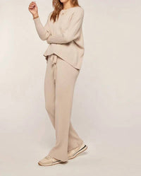 Tea N Rose - Ribbed Crew Sweater