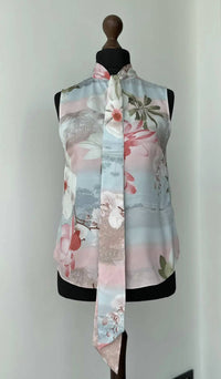 Ted Baker - Mint choc chip tie neck blouse
