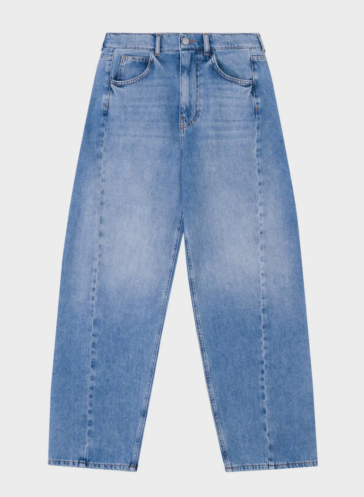 Tela - Light Wash Denim Barrel Pant
