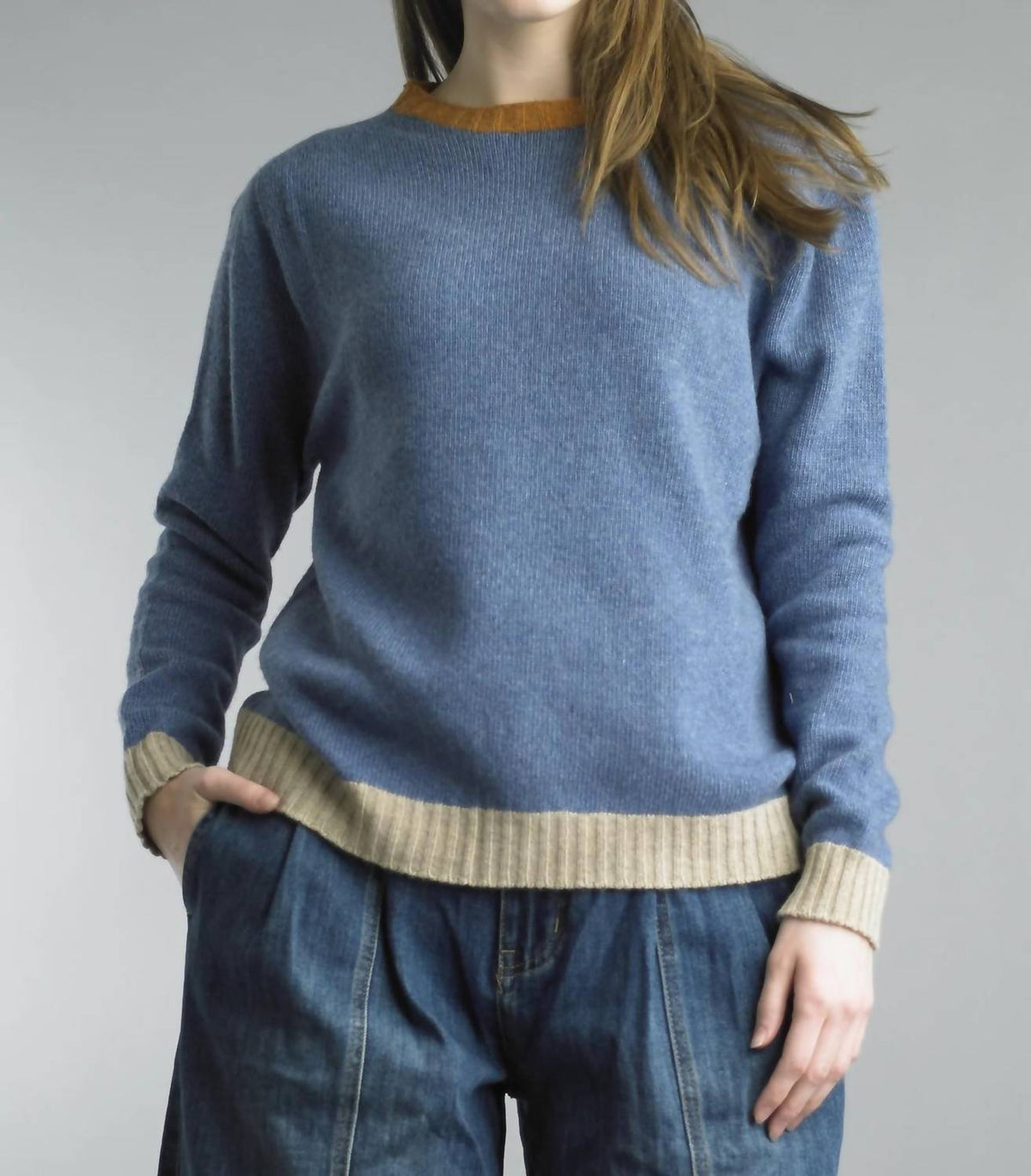 Tempo Paris - Contrast Trim Sweater