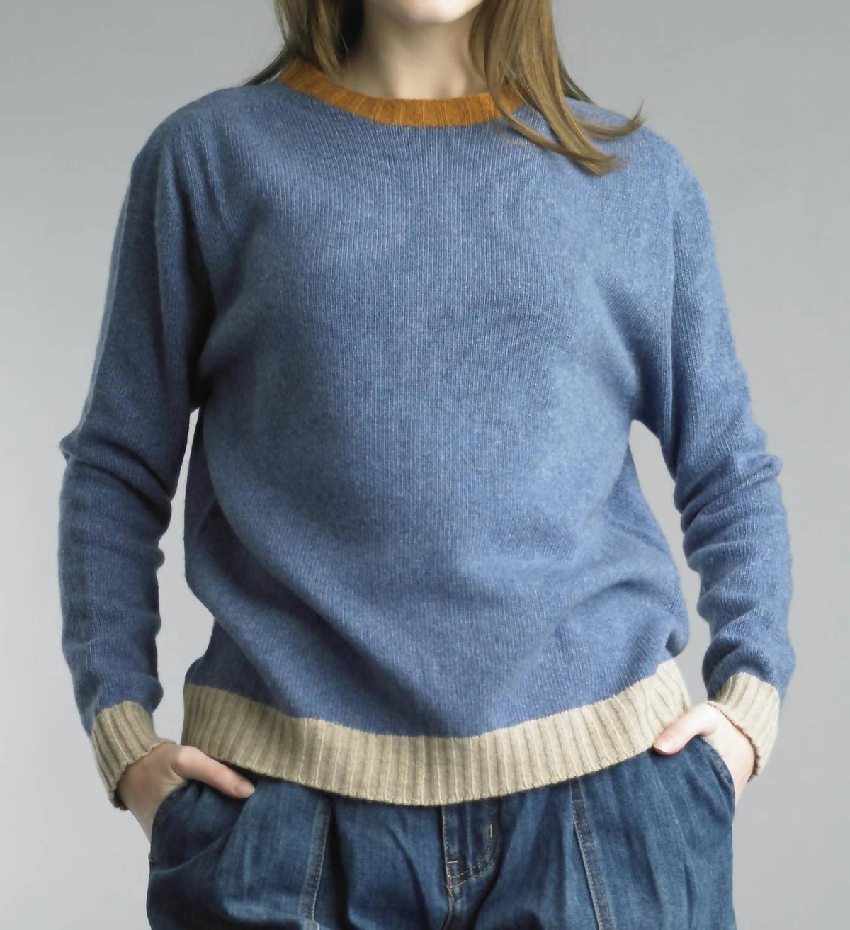 Tempo Paris - Contrast Trim Sweater
