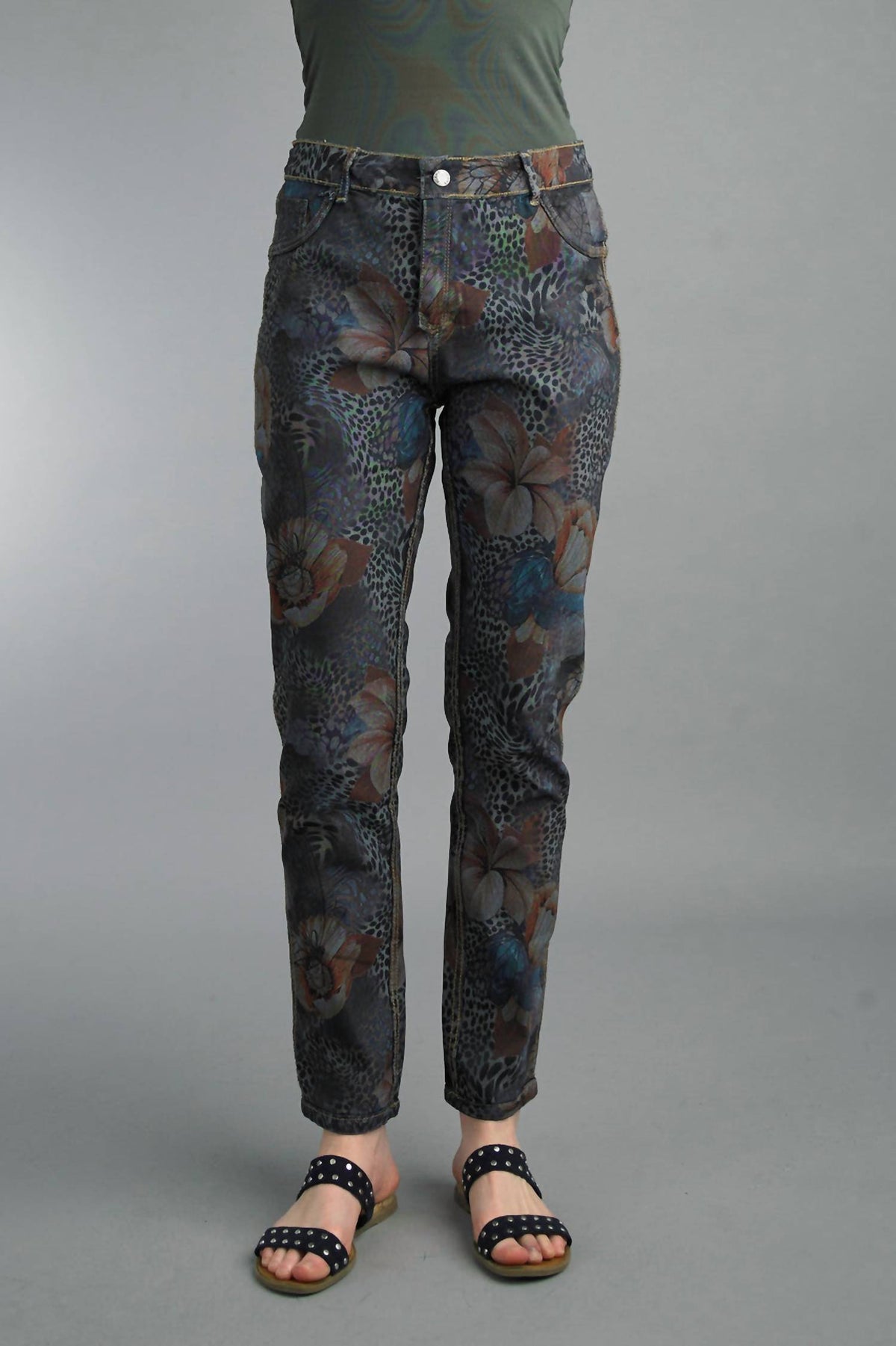 Tempo Paris - Floral Reversible Pants