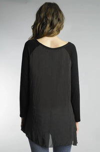 Tempo Paris - Hi Lo Hem Silk Top