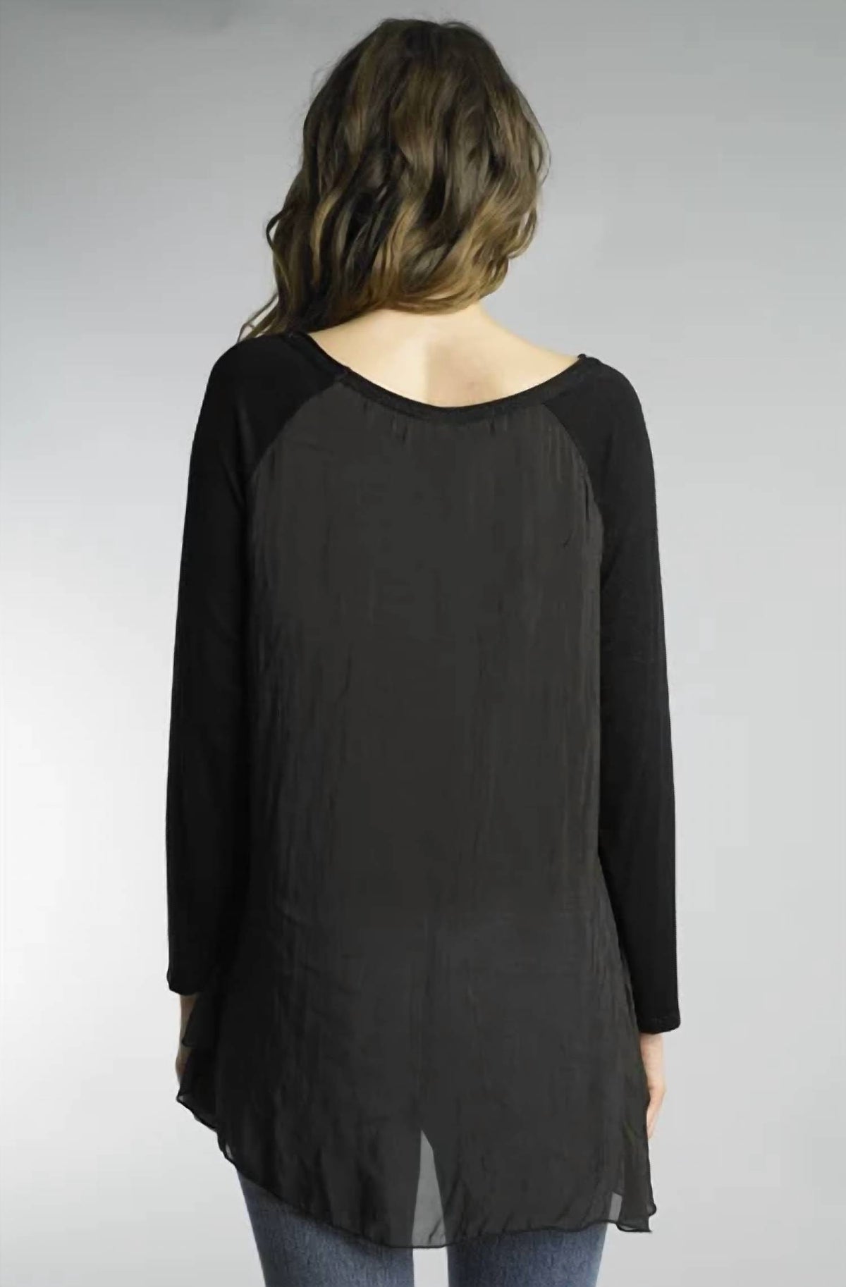 Tempo Paris - Hi Lo Hem Silk Top