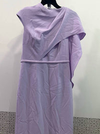 Teri Jon - Asymmetric Drape Cape Gown