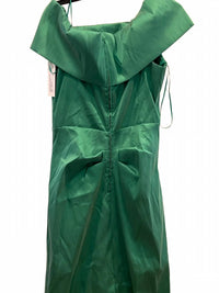 Teri Jon - Stretch Mikado Off The Shoulder Draped Column Gown