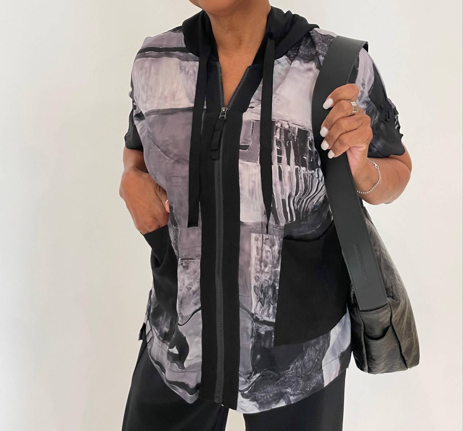 Terra - Dana Zip - up Shirt - black - clothing - hoodies