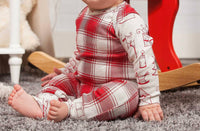 Tesa Babe - Baby Unisex Plaid Holiday Romper