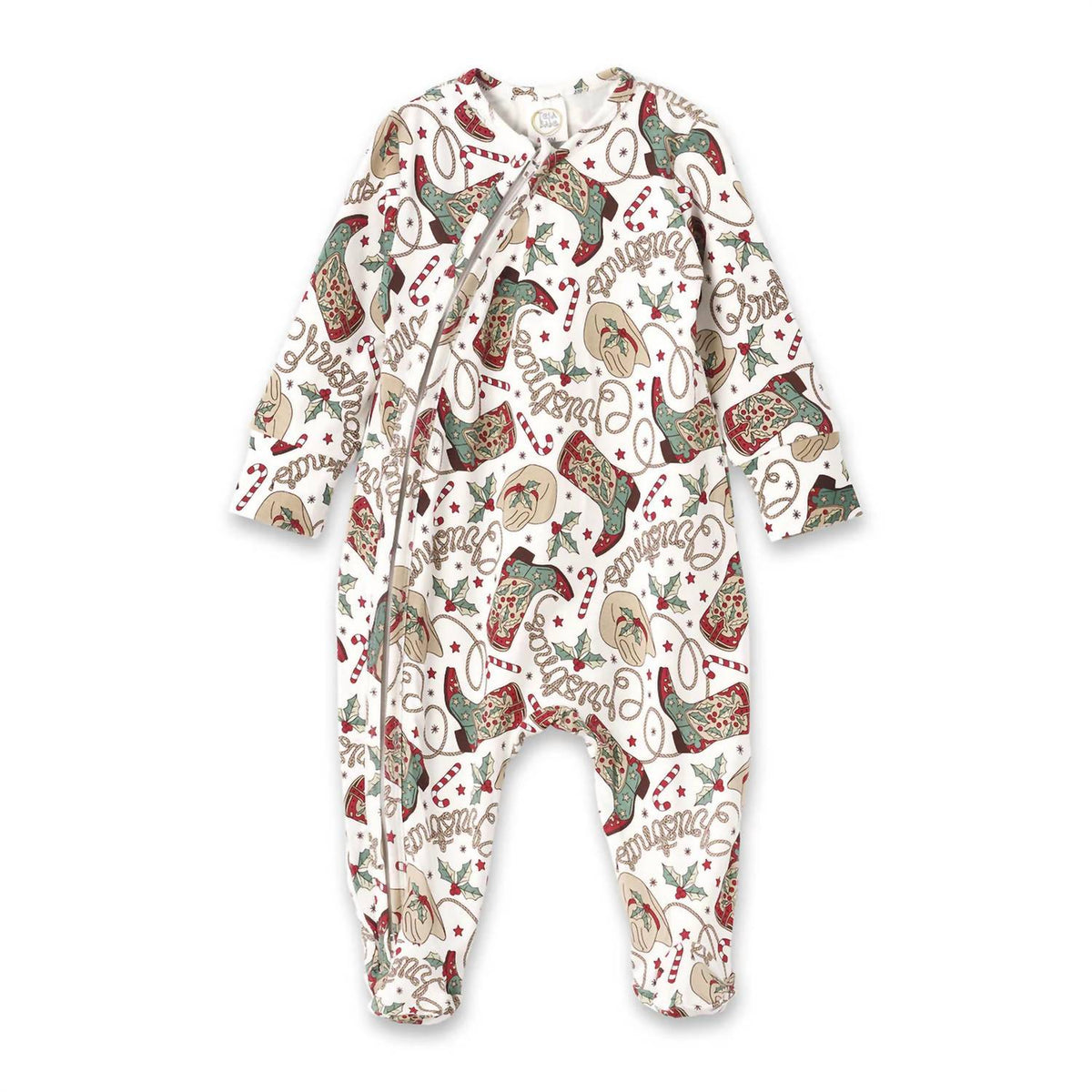 Tesa Babe - Kid's Holiday Hoedown Zipper Romper