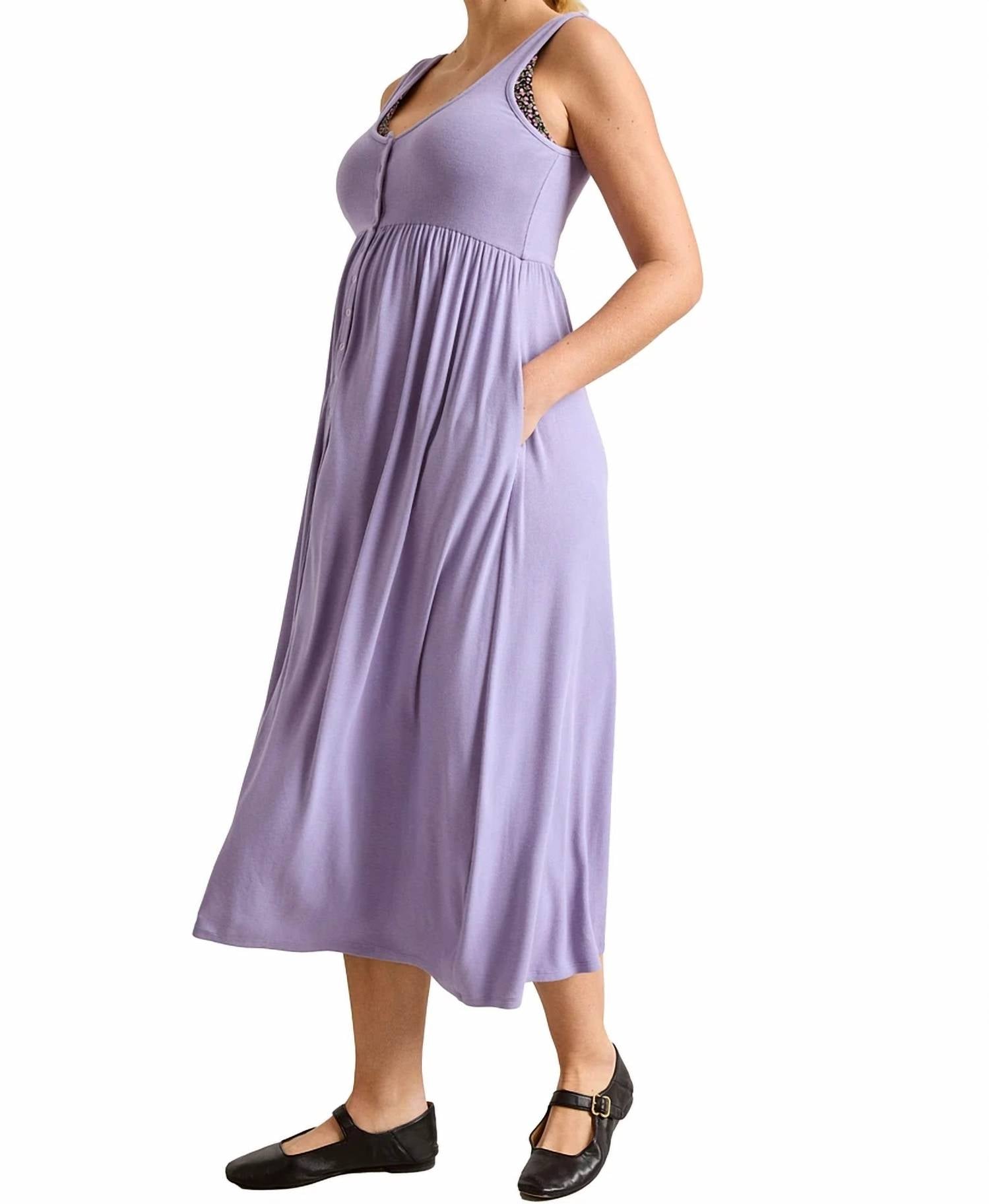 Thatch - The Softest Rib Nursing Tank Dress - clothing - dresses - maxi