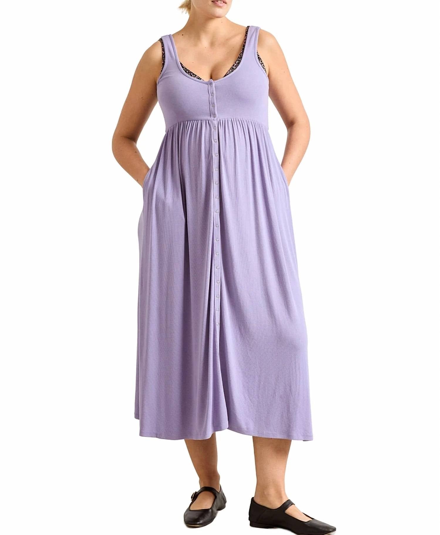 Thatch - The Softest Rib Nursing Tank Dress - clothing - dresses - maxi