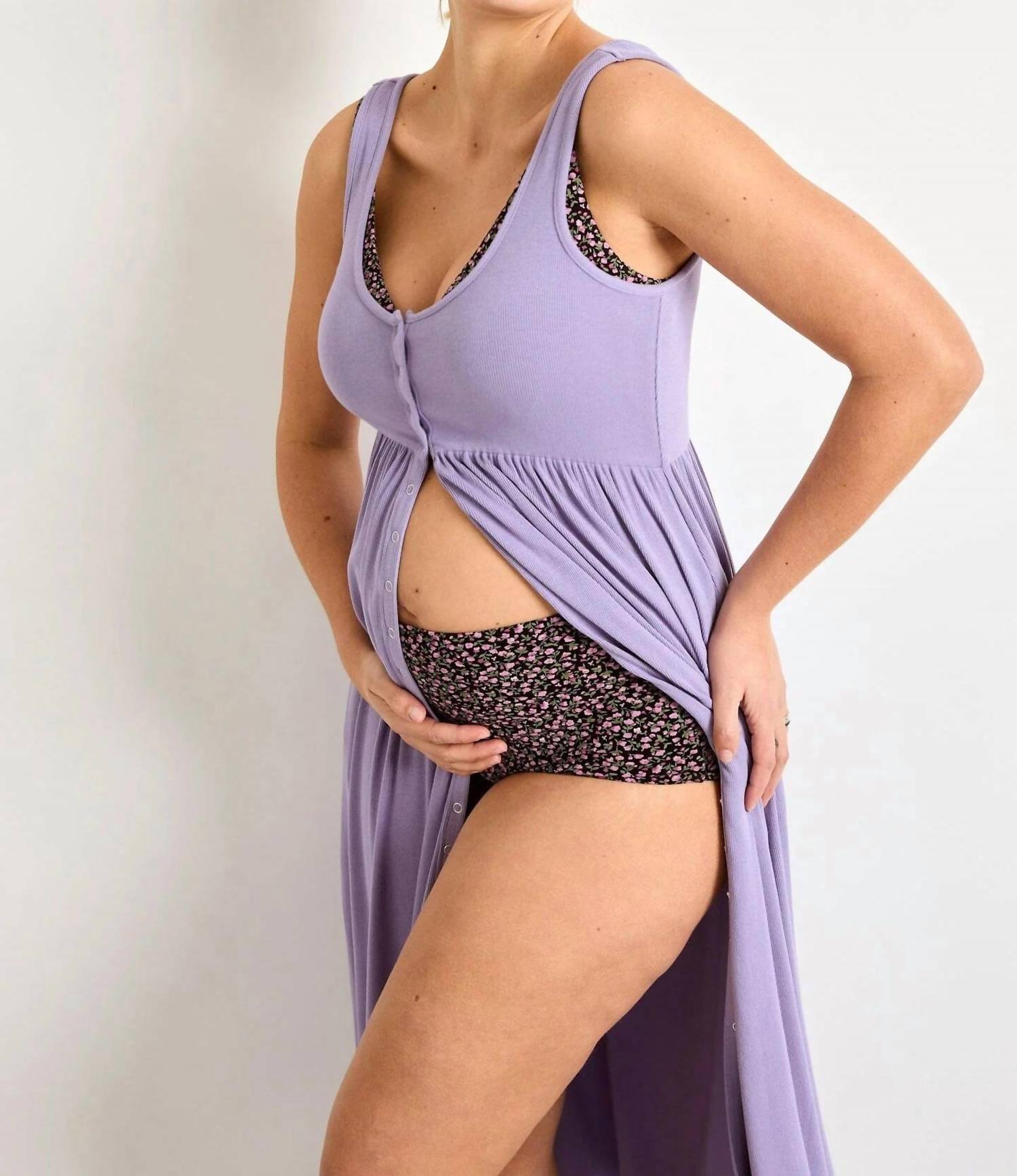 Thatch - The Softest Rib Nursing Tank Dress - clothing - dresses - maxi