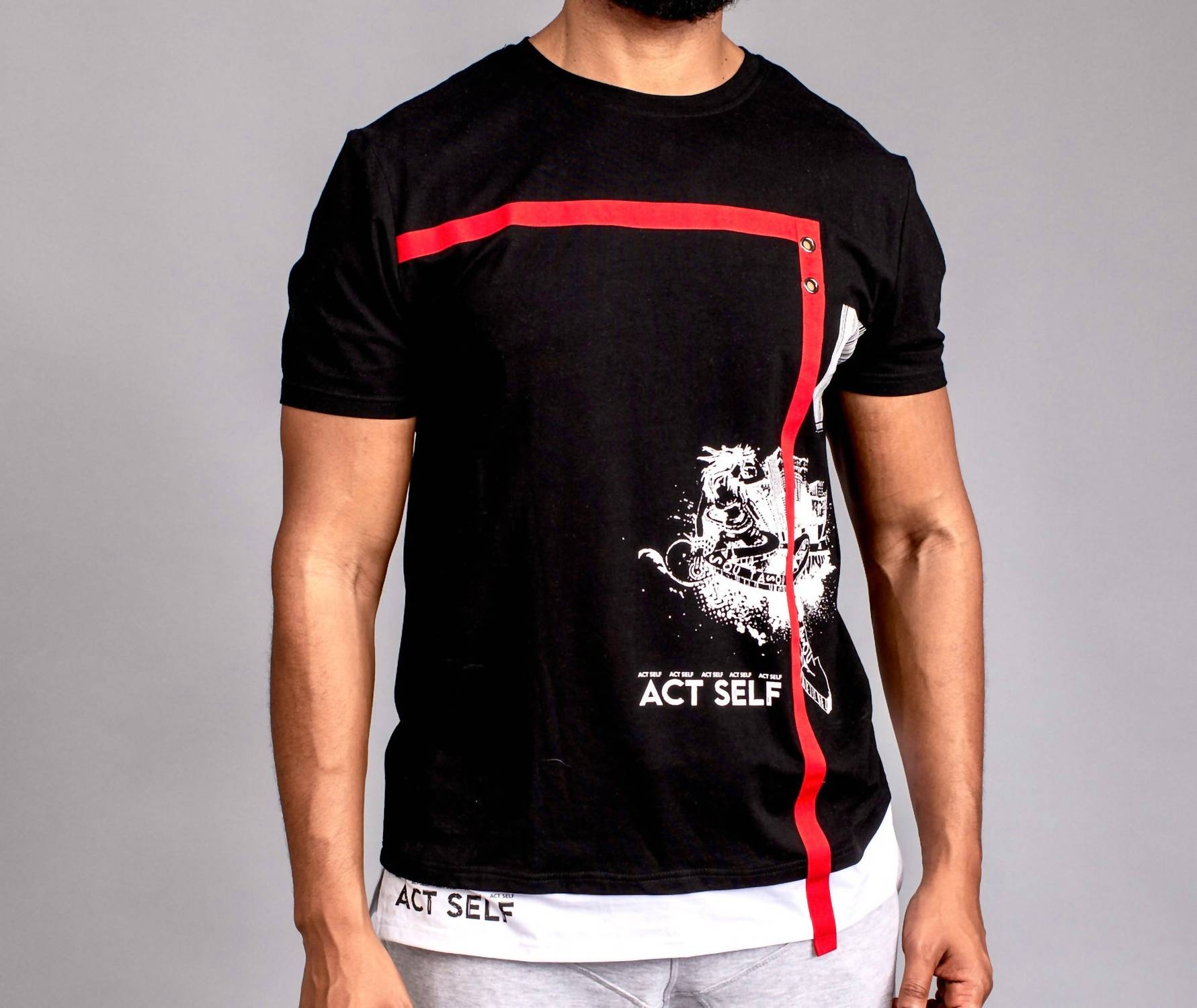 The Athletic Side Of Us - Act Self Black Short Sleeve T-shirt - black - clothing - directbrandpartner