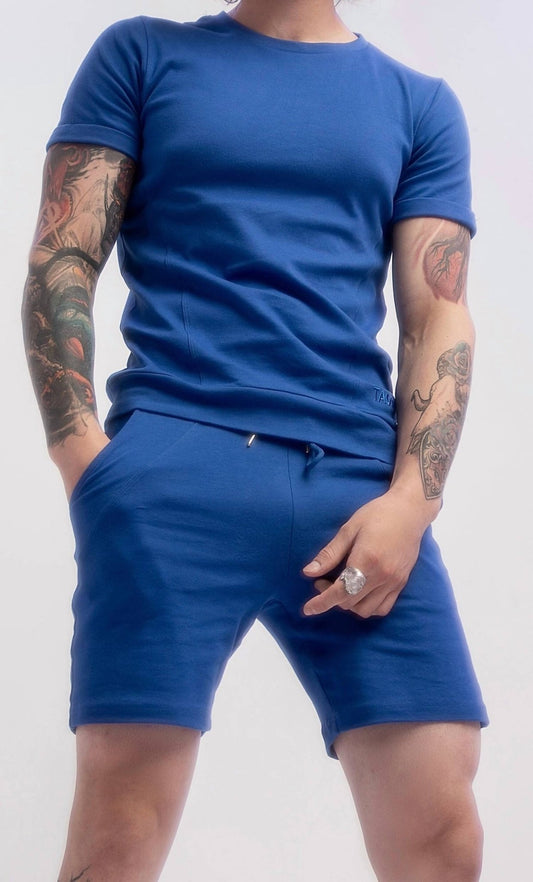 The Athletic Side Of Us - Active Self - Sekou Geo Cut Set - blue - cotton - directbrandpartner