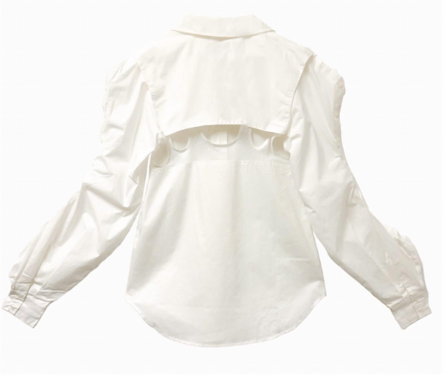 The Athletic Side Of Us - Anne Detachable Back Shirt - button - down - shirts - clothing - directbrandpartner