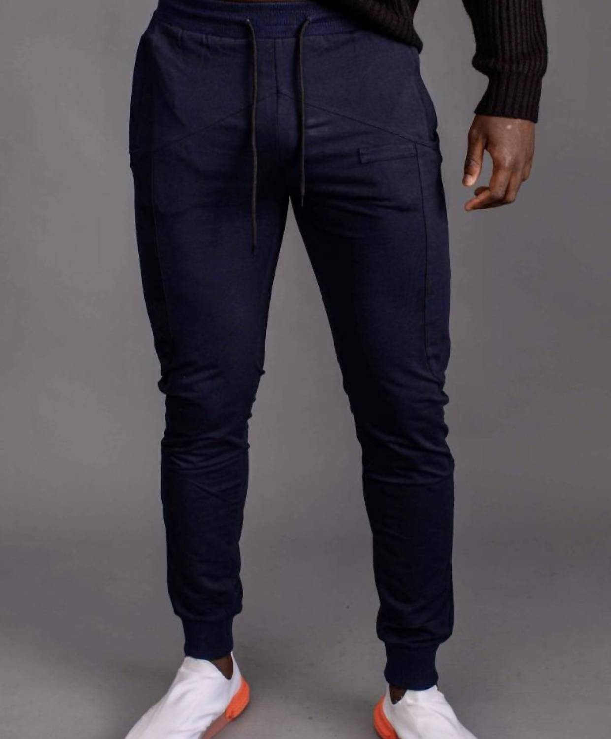 The Athletic Side Of Us - Geo Cut Sweat Pants - blue - cargo - clothing